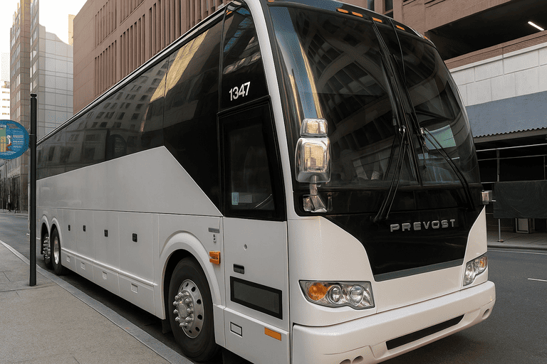 a Charter Bus Rental Brooklyn Park coach bus